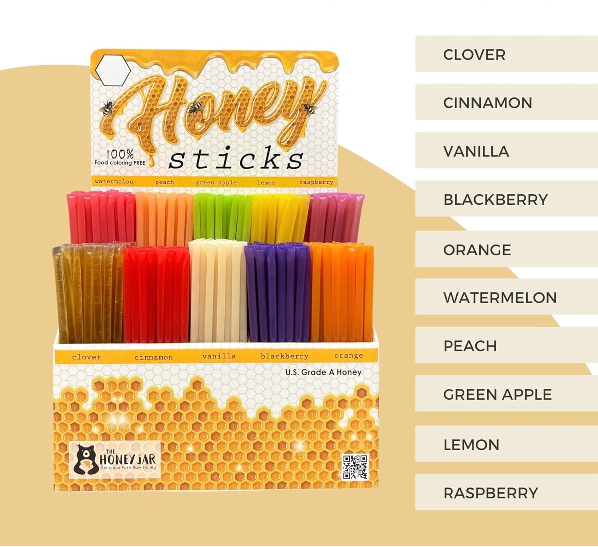 Flavored Honeysticks