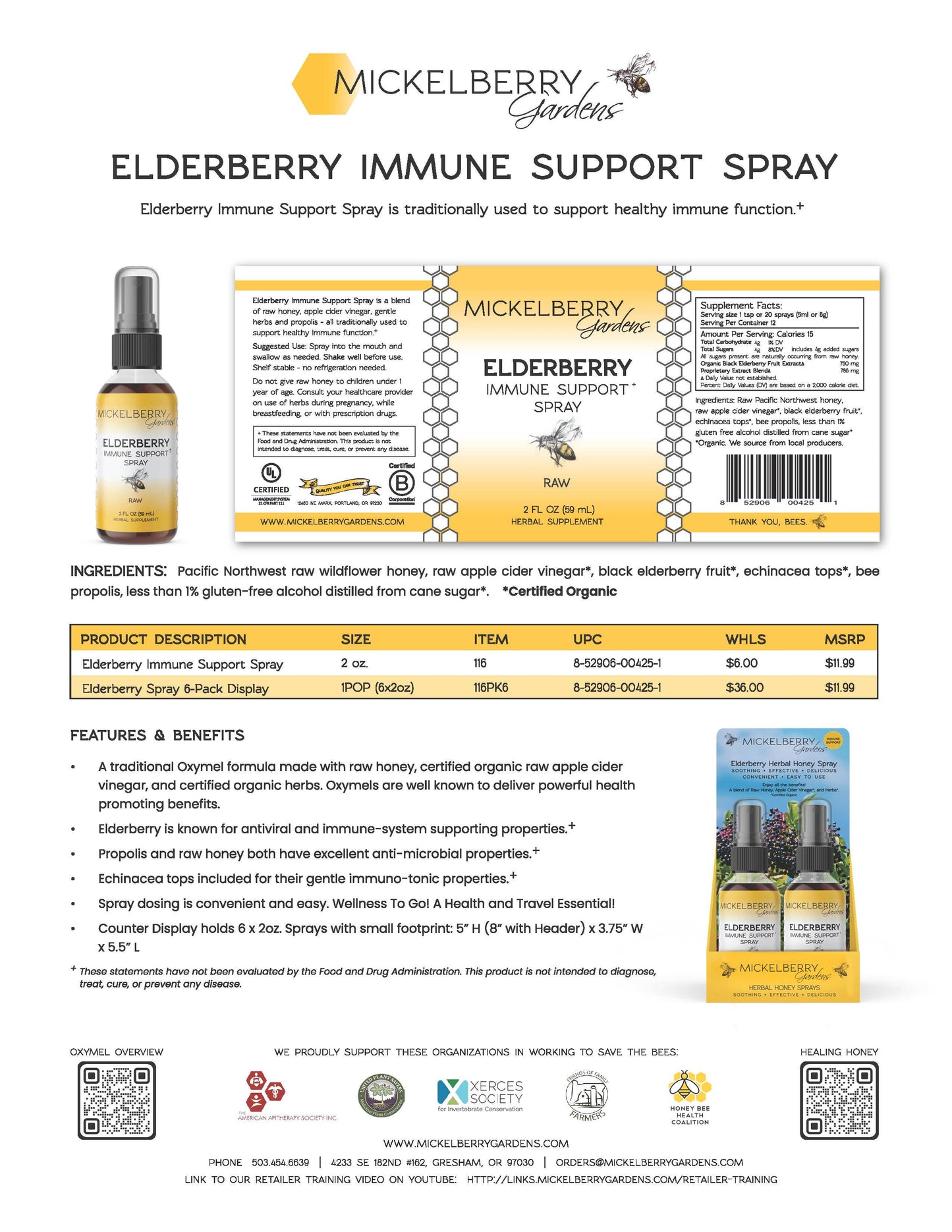 Herbal Honey Spray — on the go wellness