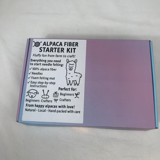 Alpaca Fiber Needle Felting Kits
