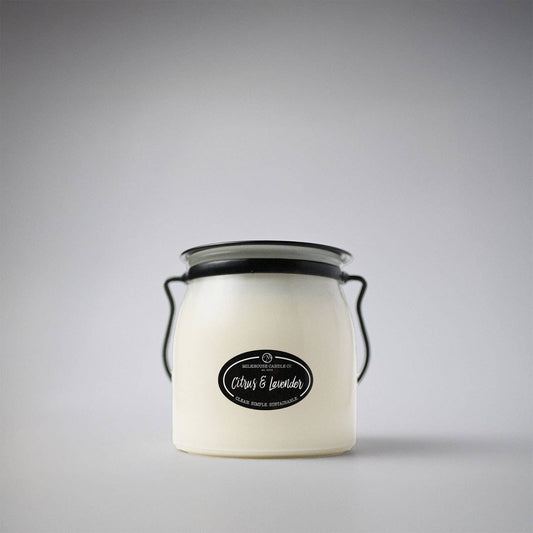 16 oz Butter Jar Candle: Citrus & Lavender