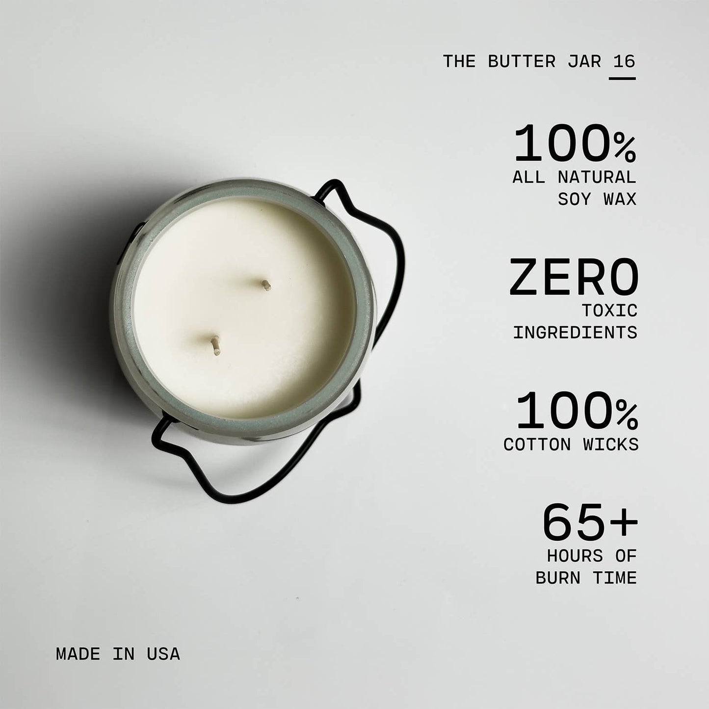 16 oz Butter Jar Candle: Citrus & Lavender