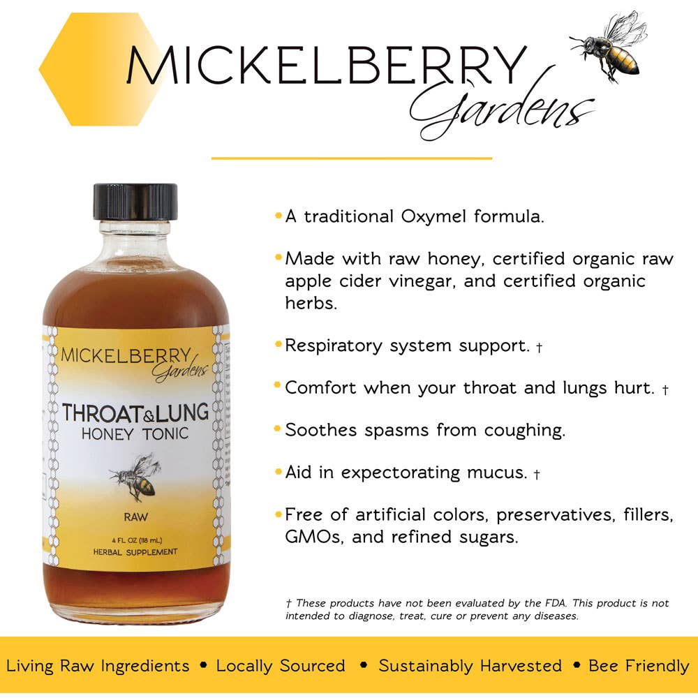 Throat and Lung Honey Tonic — nourish your sore throat