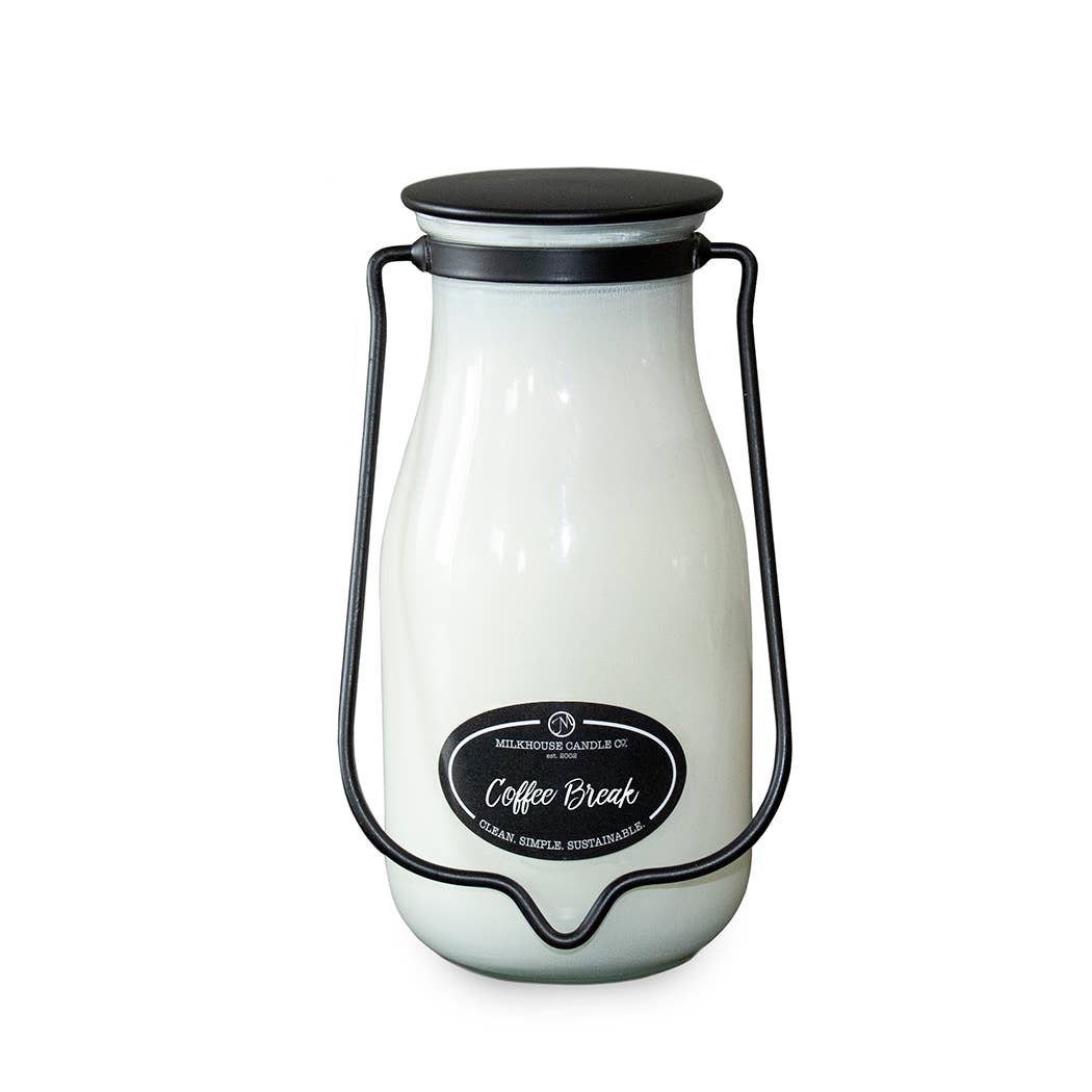 14 oz Milkbottle Candle: Coffee Break