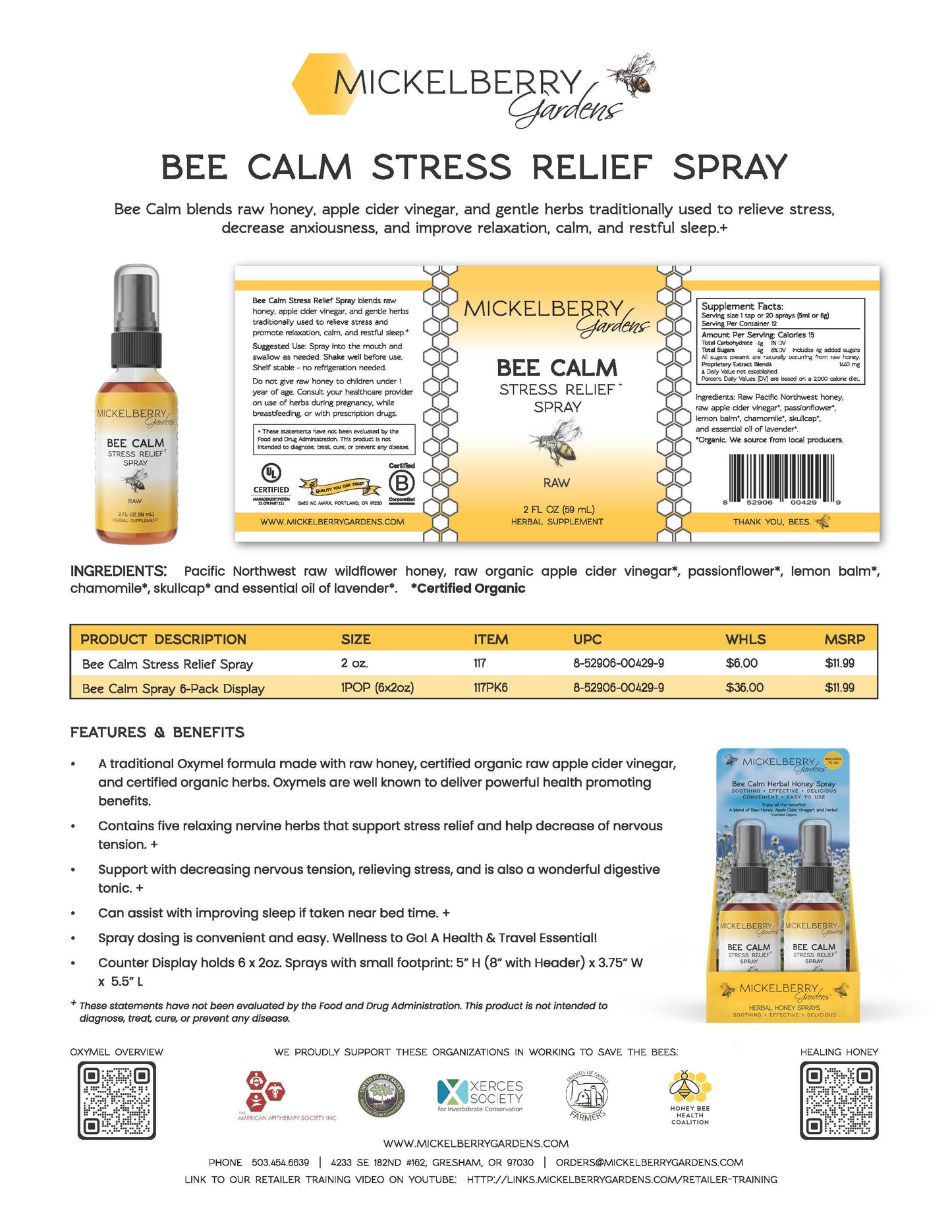 Herbal Honey Spray — on the go wellness
