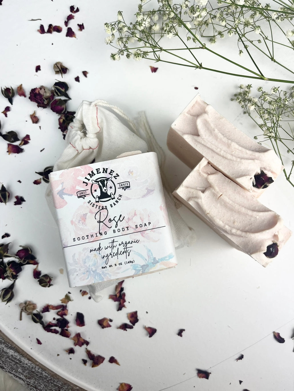 Rose Goat Milk Bar Soap